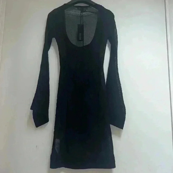 JUST CAVALLI Bell-Sleeve Dress *Defects* - Picture 12 of 14